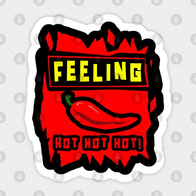 Feeling Hot Hot Hot Sticker by GLStyleDesigns